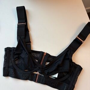 Lounge Black Mesh Bra